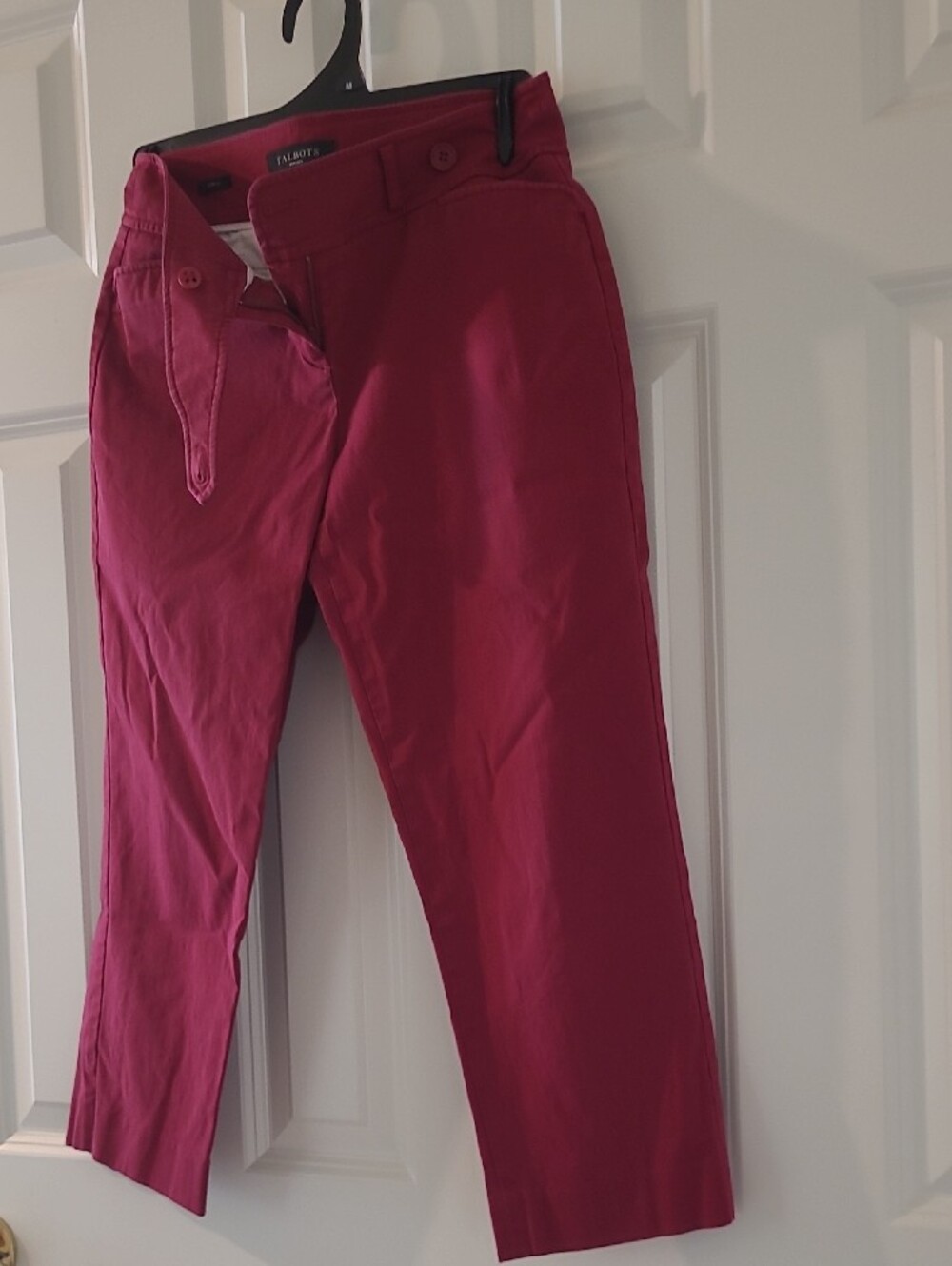 Talbots Raspberry-Pink Straight-Leg Chinos - Picture 4 of 8